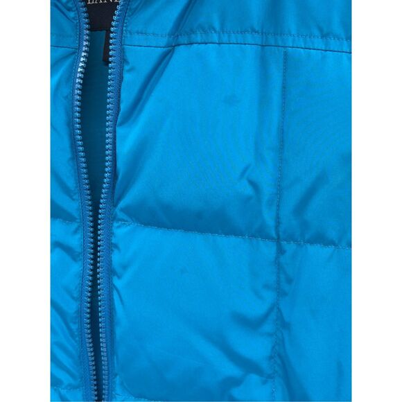 Land's‎ End Puffer Vest Down Women Size Blue Large Winter Warm - Picture 3 of 12
